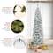 7.5ft. Unlit Acacia Pencil Slim Flocked Artificial Christmas Tree